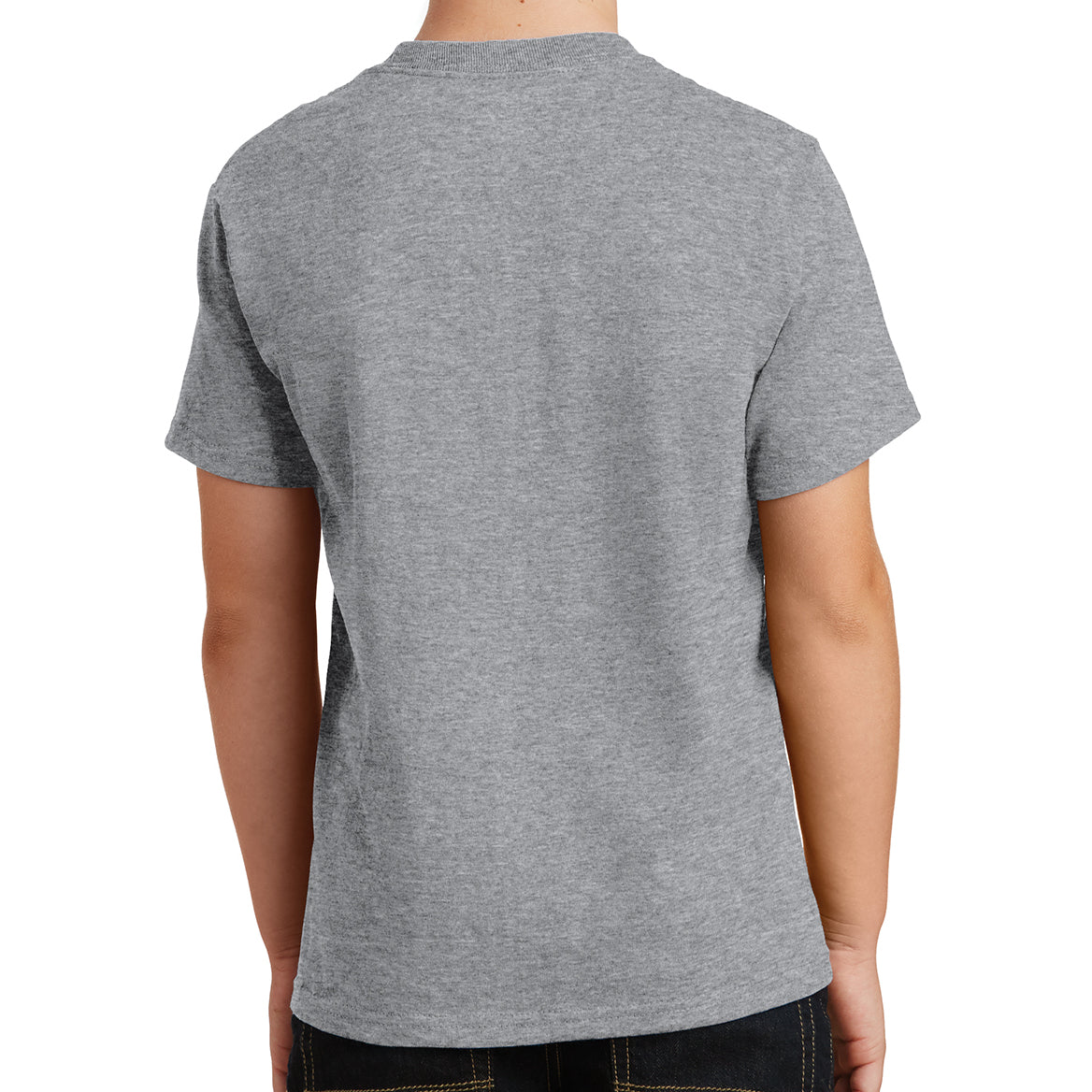Youth Core Cotton Tee - Athletic Heather