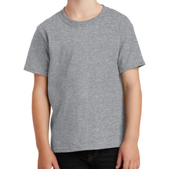 Youth Core Cotton Tee - Athletic Heather
