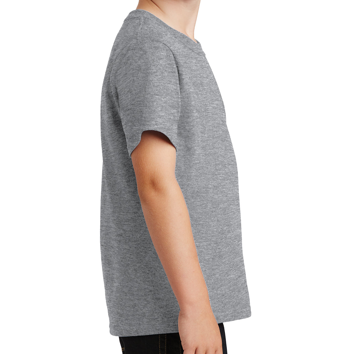 Youth Core Cotton Tee - Athletic Heather