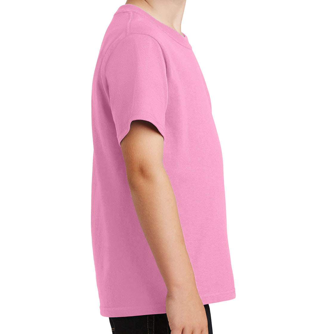 Youth Core Cotton Tee - Candy Pink