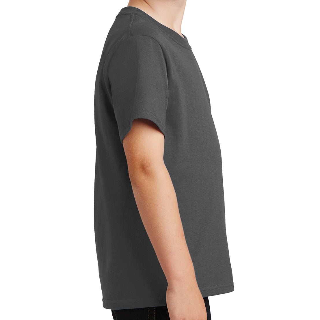 Youth Core Cotton Tee - Charcoal