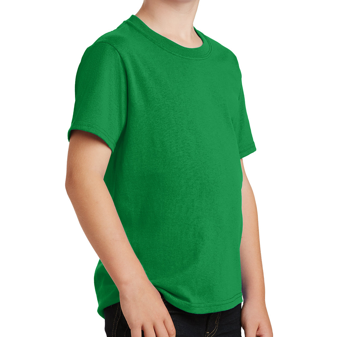 Youth Core Cotton Tee - Clover Green