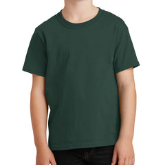 Youth Core Cotton Tee - Dark Green