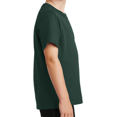 Youth Core Cotton Tee - Dark Green