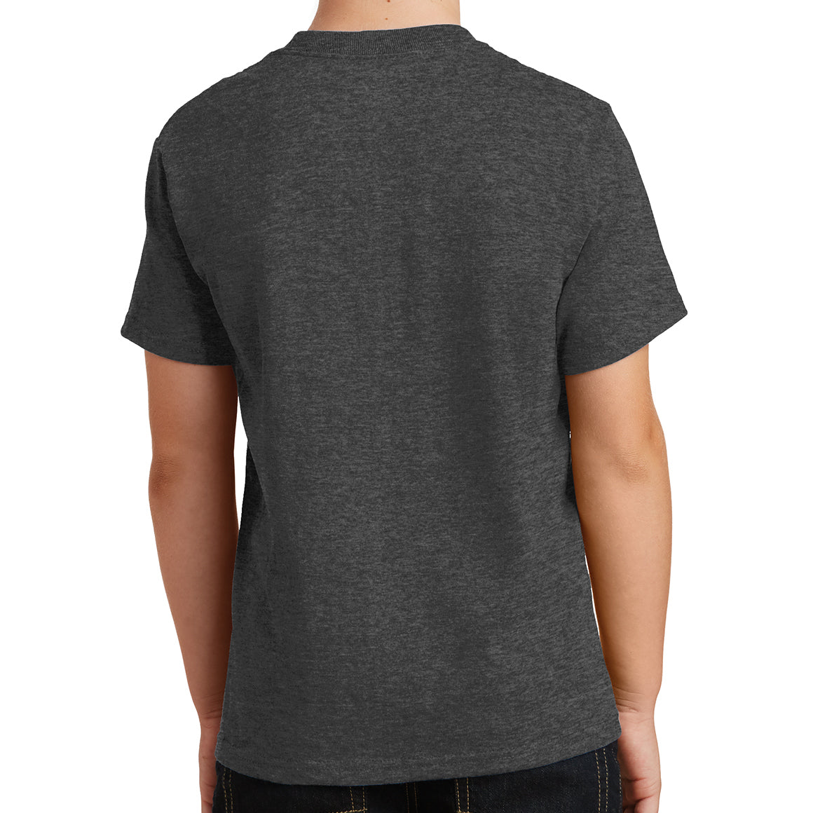 Youth Core Cotton Tee - Dark Heather Grey