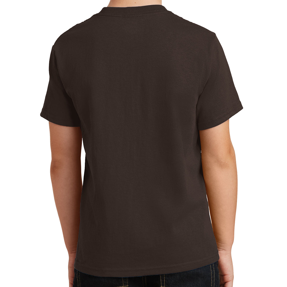 Youth Core Cotton Tee - Dark Chocolate Brown