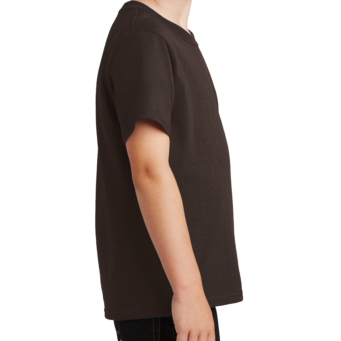 Youth Core Cotton Tee - Dark Chocolate Brown