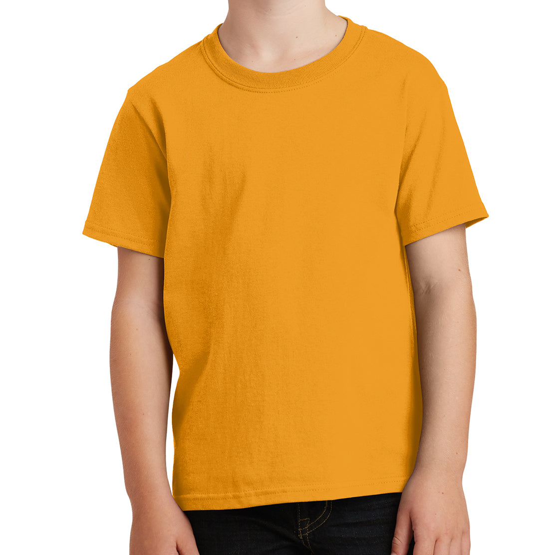 Youth Core Cotton Tee - Gold