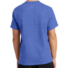 Youth Core Cotton Tee - Heather Royal