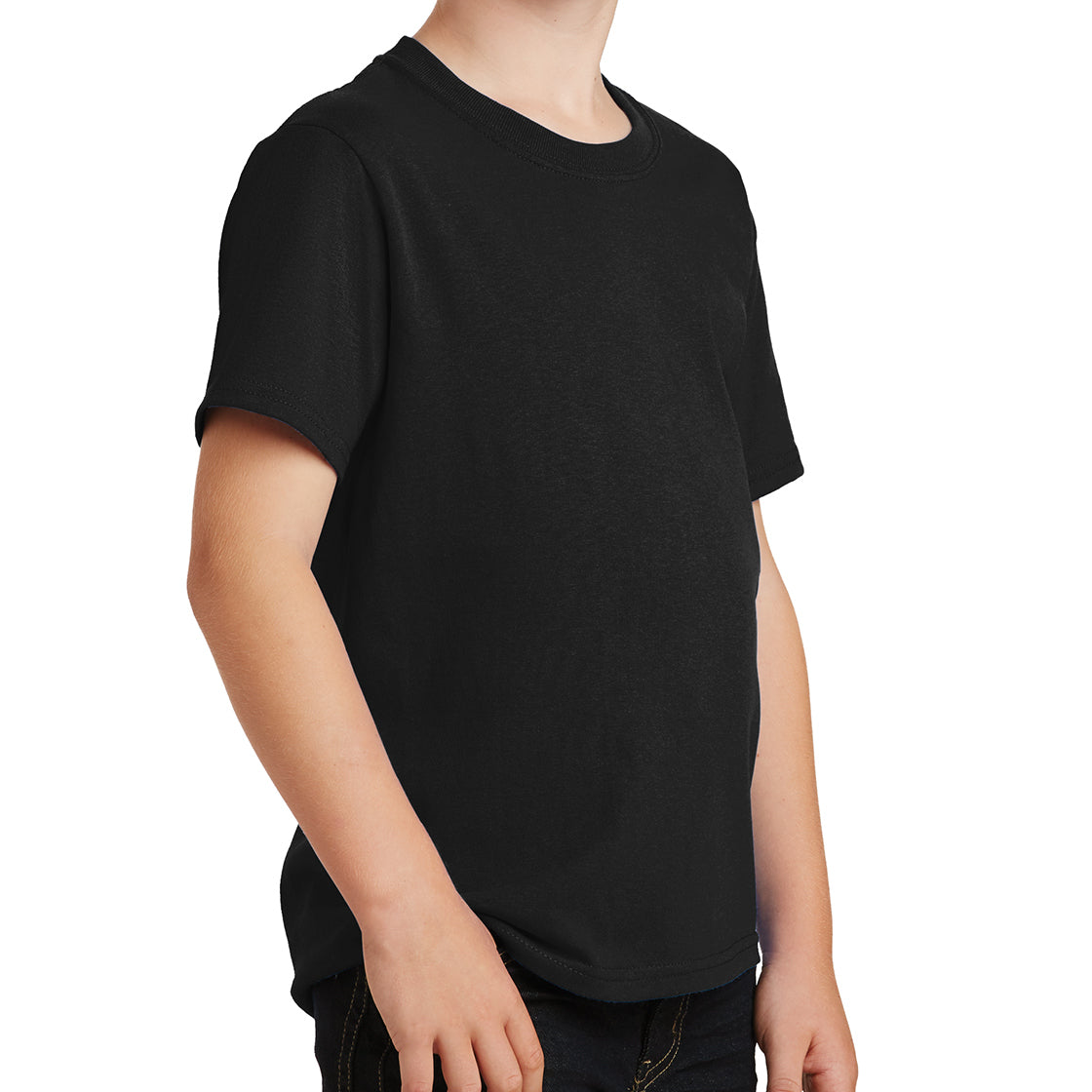 Youth Core Cotton Tee - Jet Black
