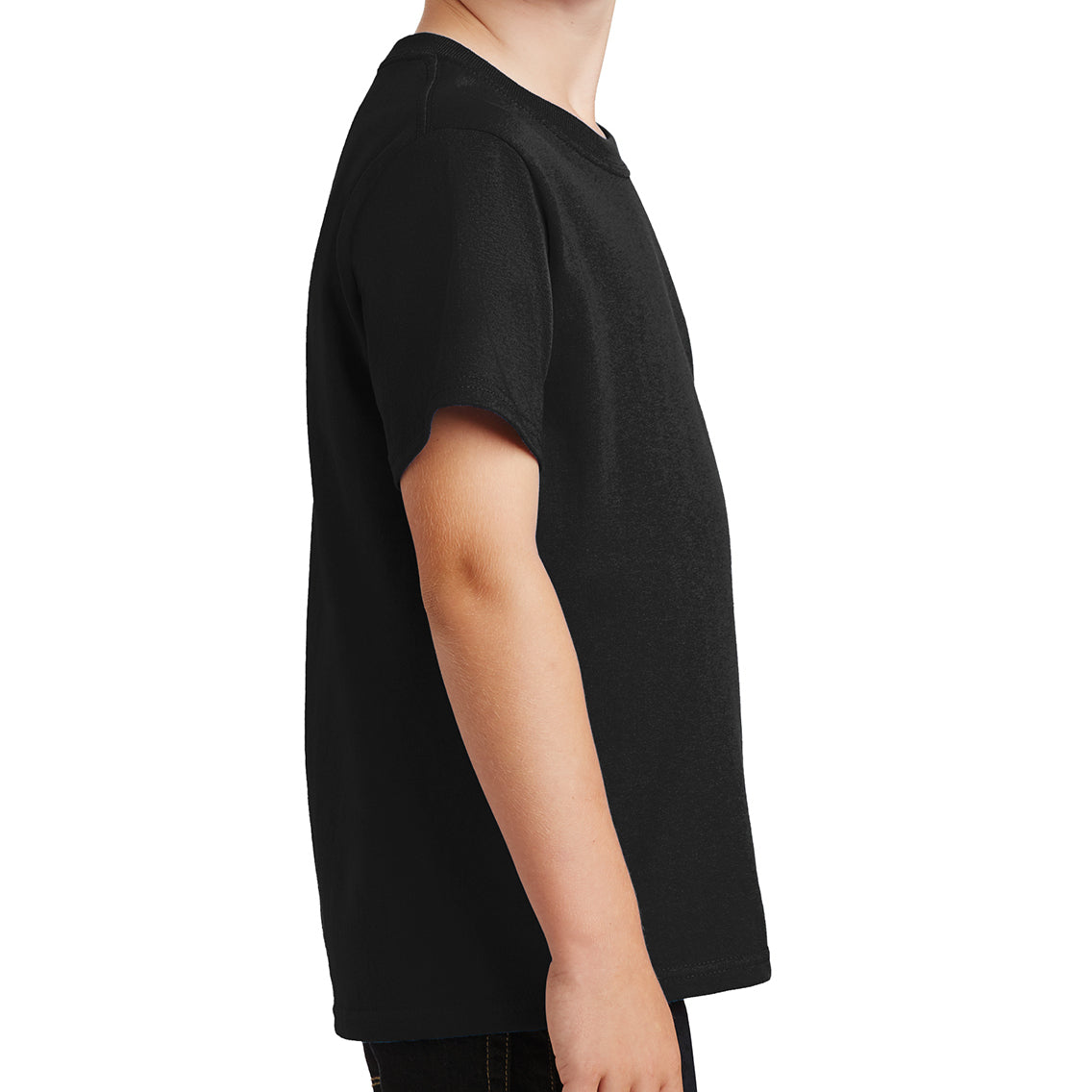 Youth Core Cotton Tee - Jet Black