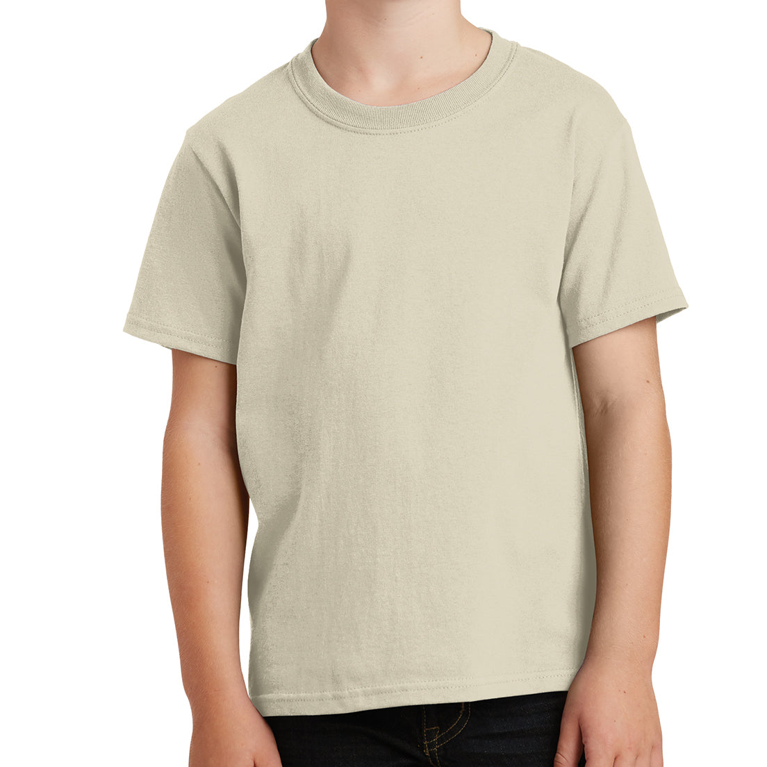 Youth Core Cotton Tee - Natural