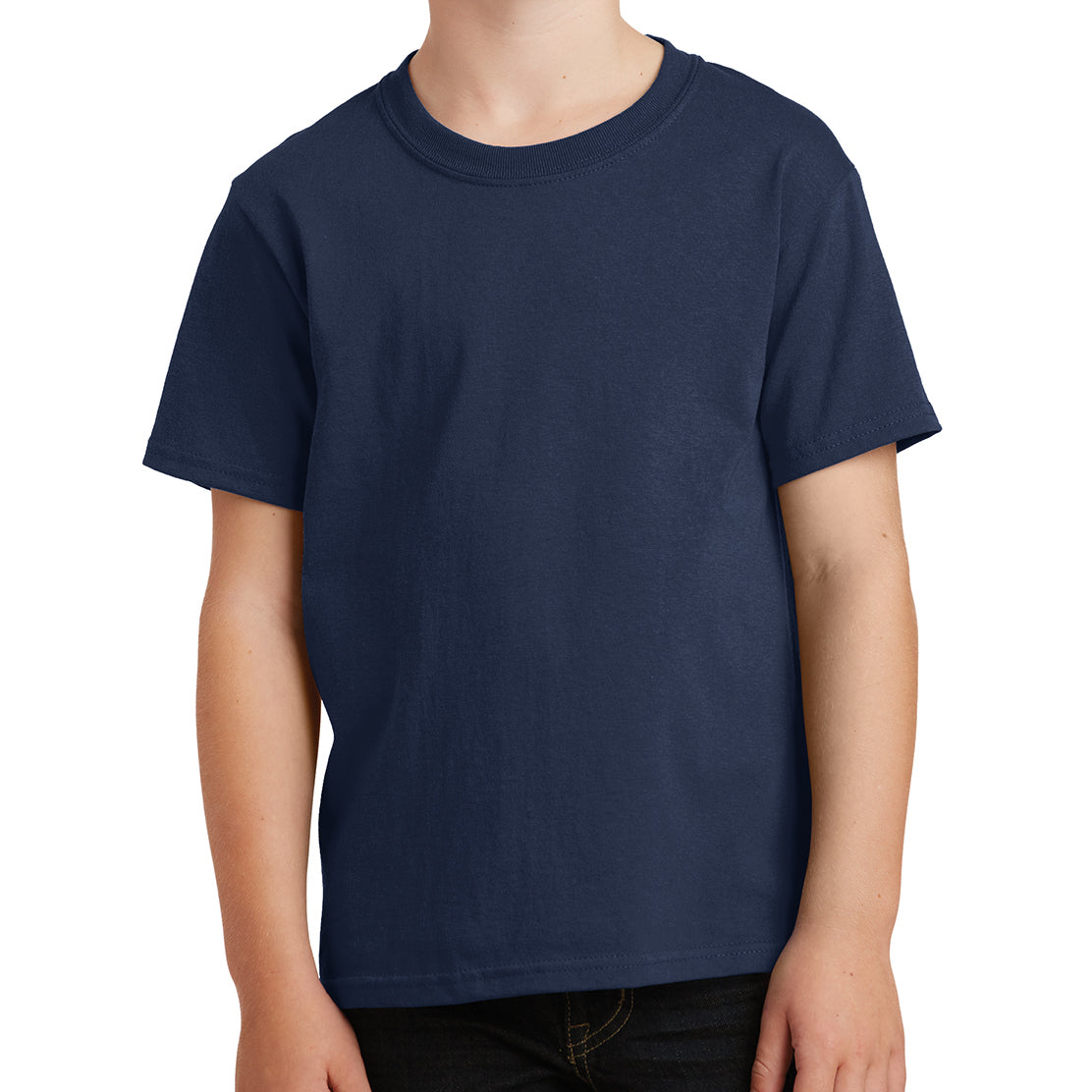 Youth Core Cotton Tee - Navy