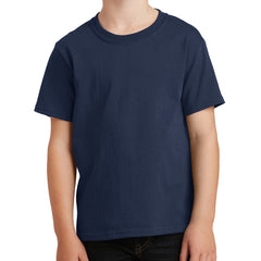 Youth Core Cotton Tee - Navy