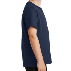 Youth Core Cotton Tee - Navy