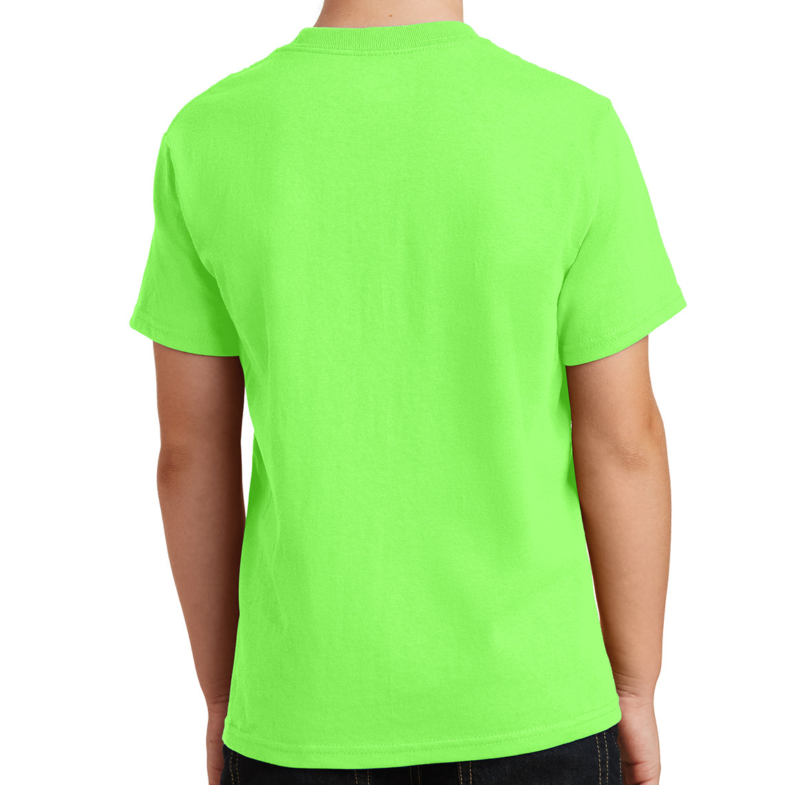 Youth Core Cotton Tee - Neon Green