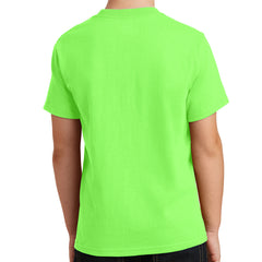 Youth Core Cotton Tee - Neon Green