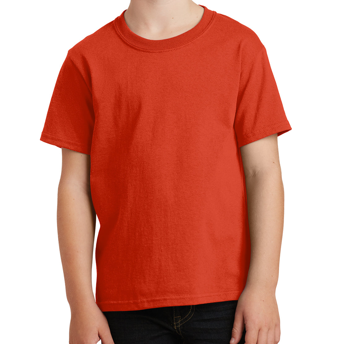 Youth Core Cotton Tee - Orange