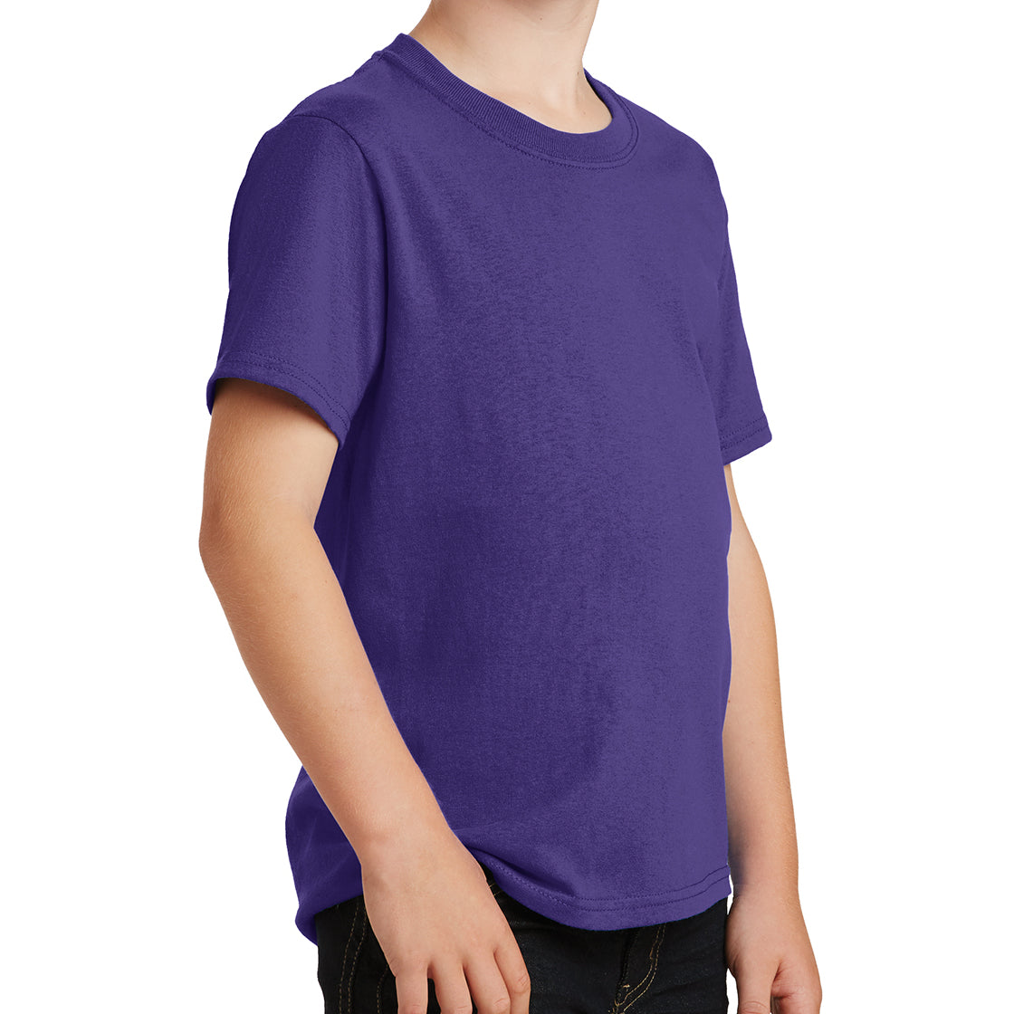 Youth Core Cotton Tee - Purple