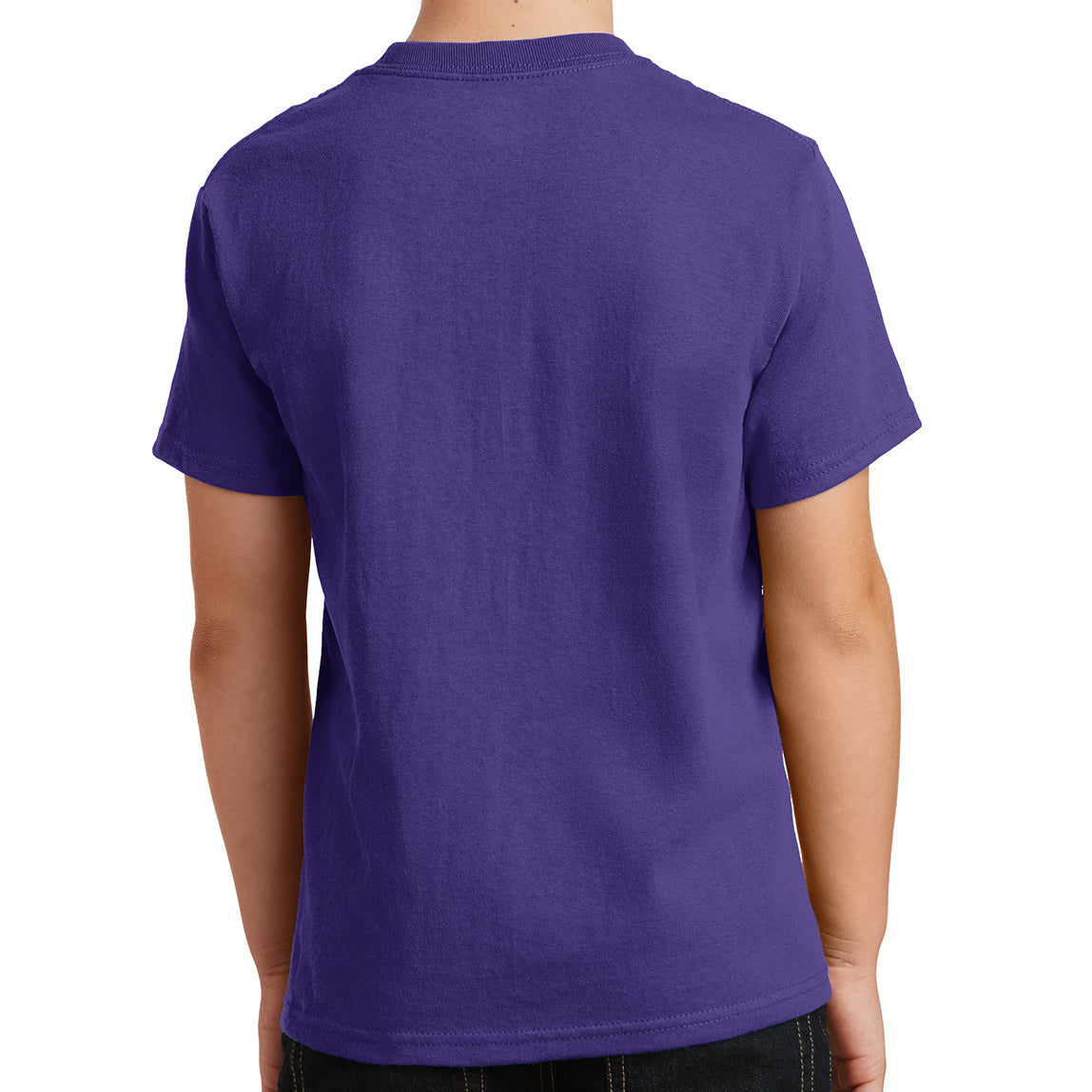Youth Core Cotton Tee - Purple