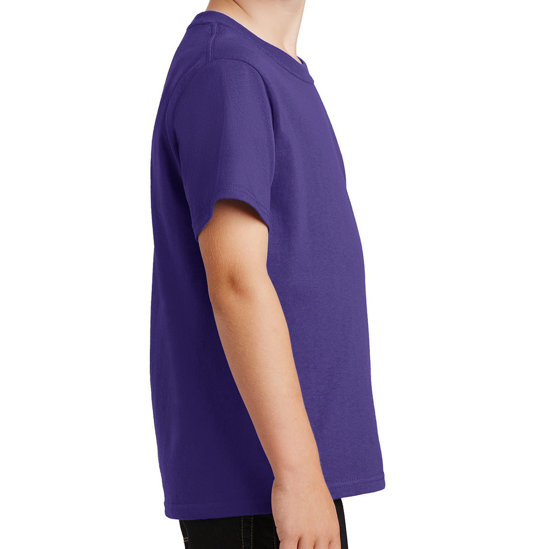 Youth Core Cotton Tee - Purple