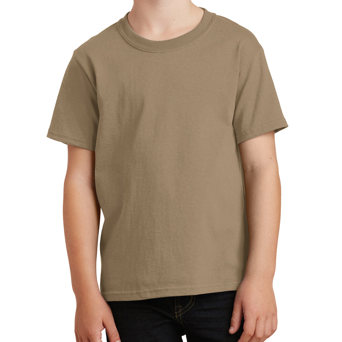 Youth Core Cotton Tee - Sand