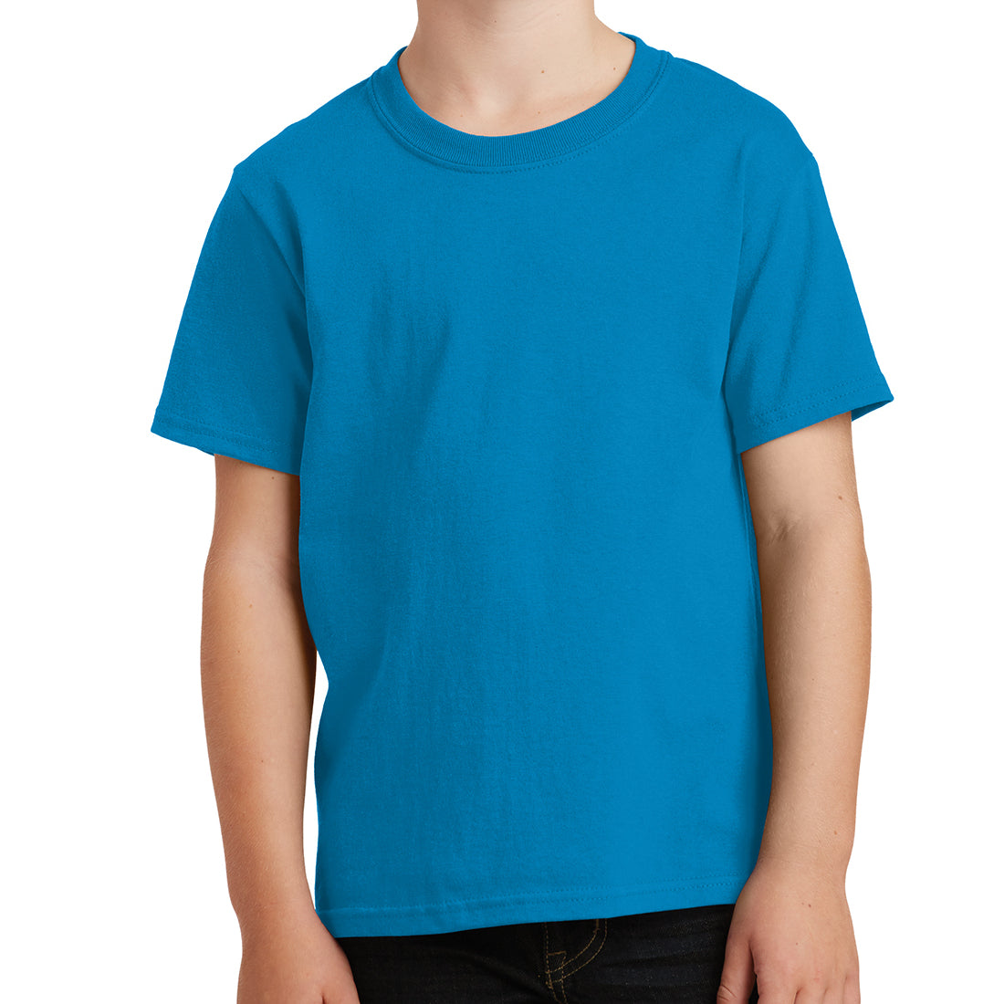 Youth Core Cotton Tee - Sapphire