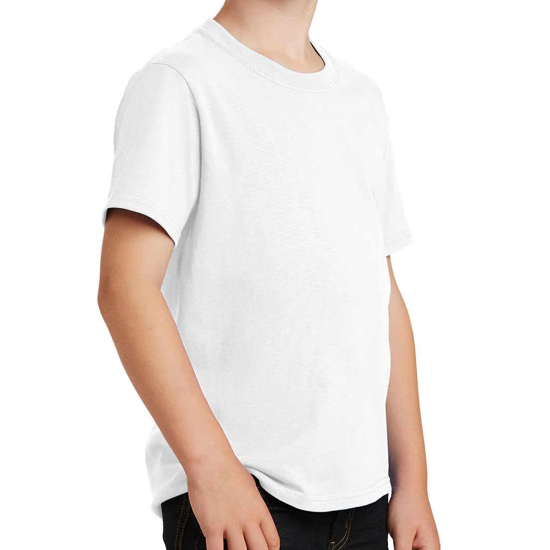 Youth Core Cotton Tee - White