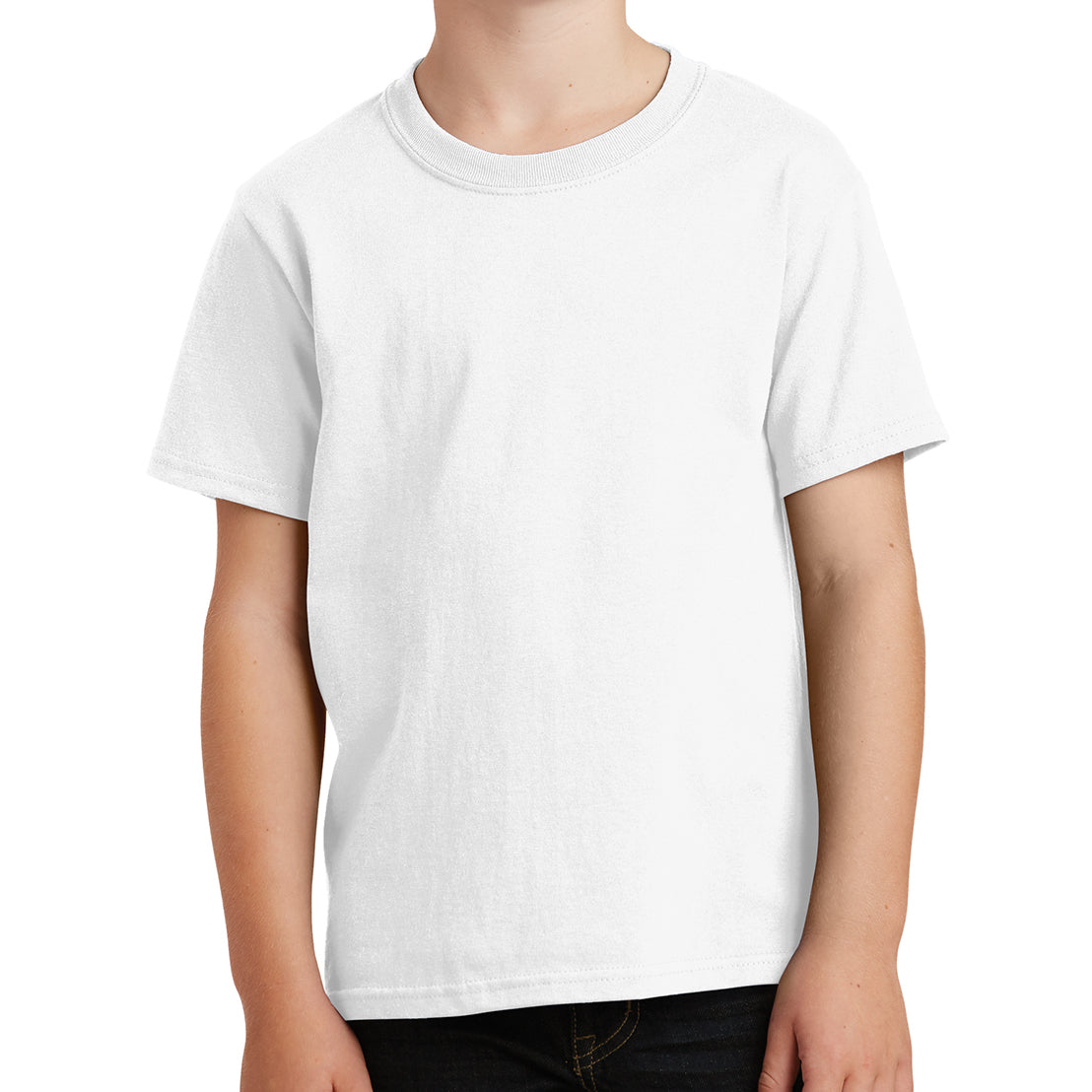 Youth Core Cotton Tee - White