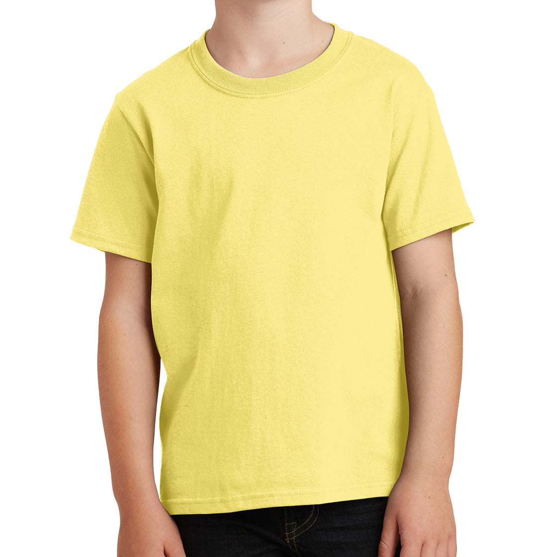 Youth Core Cotton Tee - Yellow