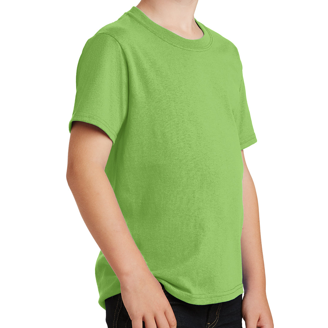 Youth Core Cotton Tee - Lime