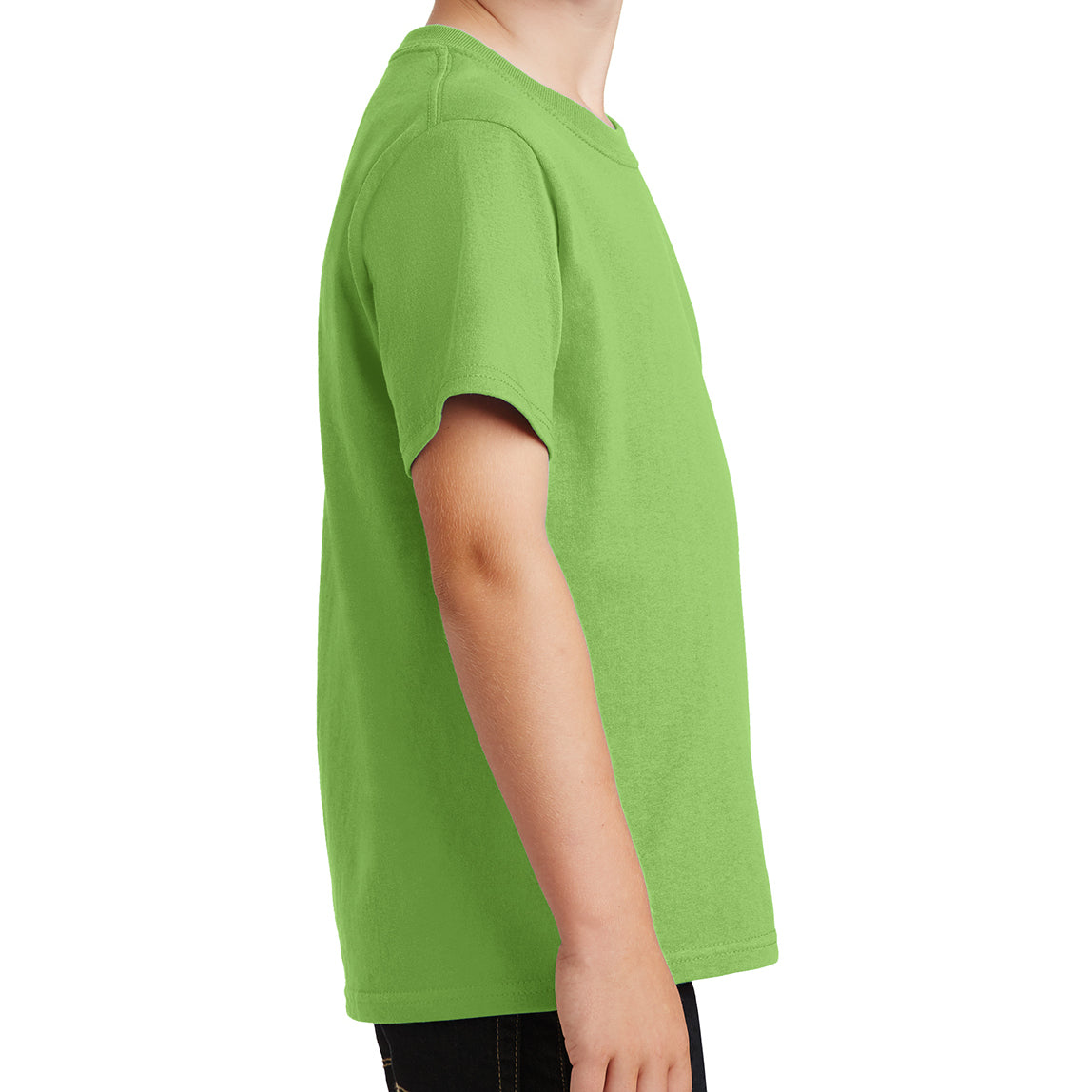 Youth Core Cotton Tee - Lime