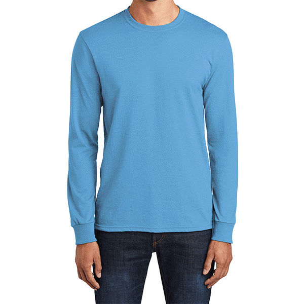 Men's Comfortable Long Sleeve Lightweight Core Blend T-shirt