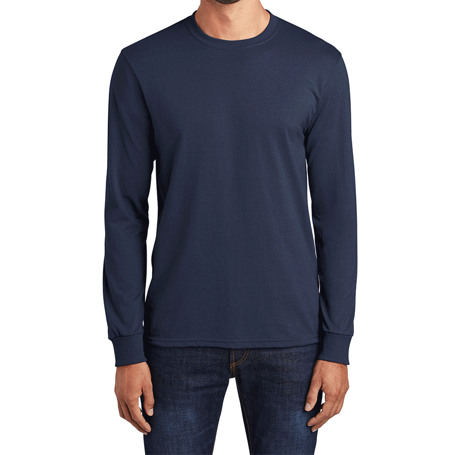 Men's Comfortable Long Sleeve Lightweight Core Blend T-shirt