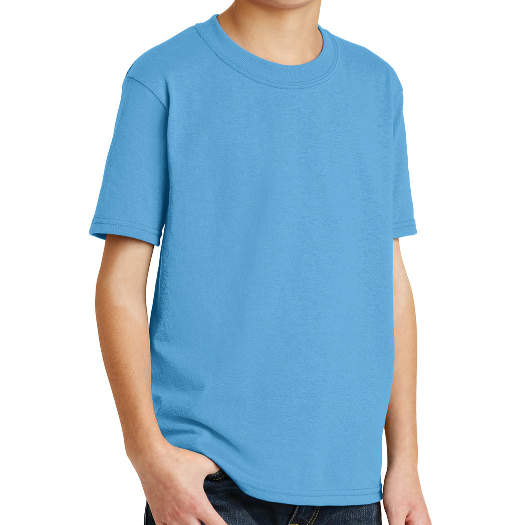 Youth Core Blend Tee - Aquatic Blue