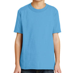 Youth Core Blend Tee - Aquatic Blue