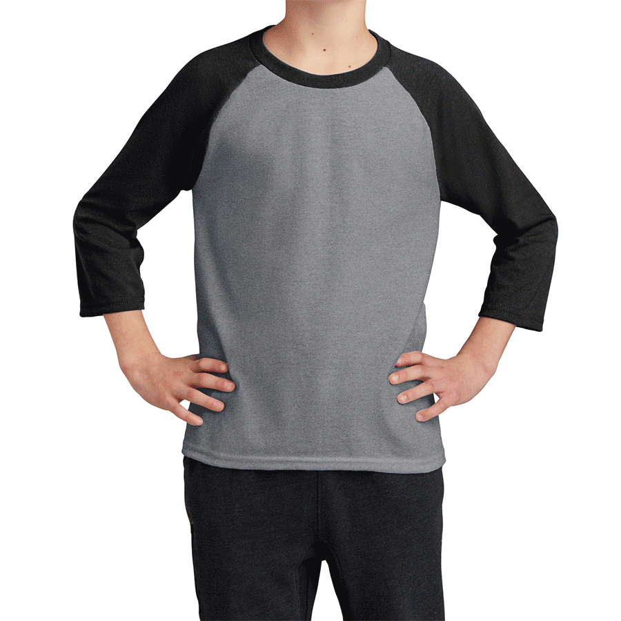 Youth Core Blend 3/4-Sleeve Raglan Tee