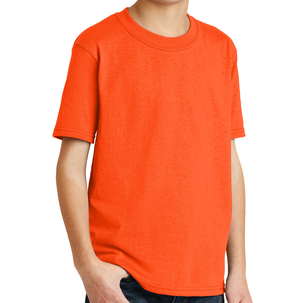 Youth Core Blend Tee - Safety Orange