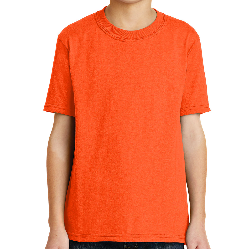 Youth Core Blend Tee - Safety Orange