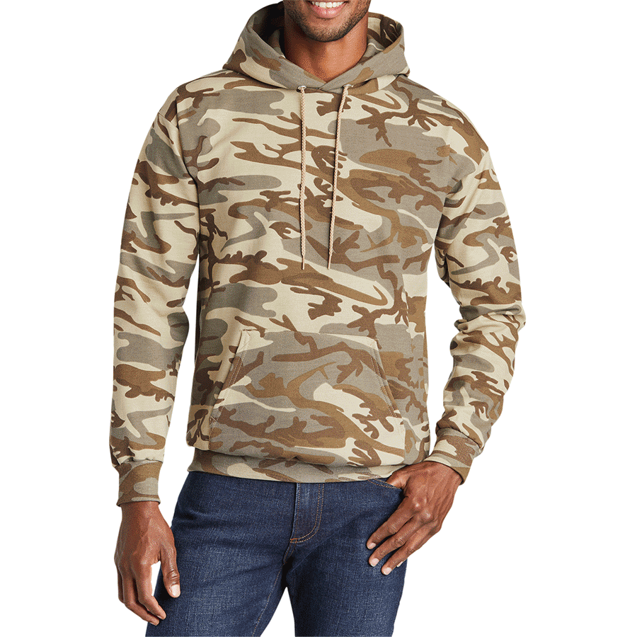 Men's Core Fleece Classic Camo Pullover Hooded Sweatshirt