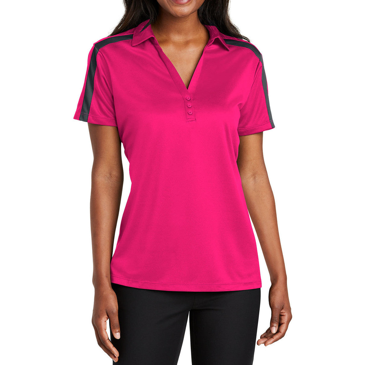 Women's Silk Touch Performance Colorblock Stripe Polo
