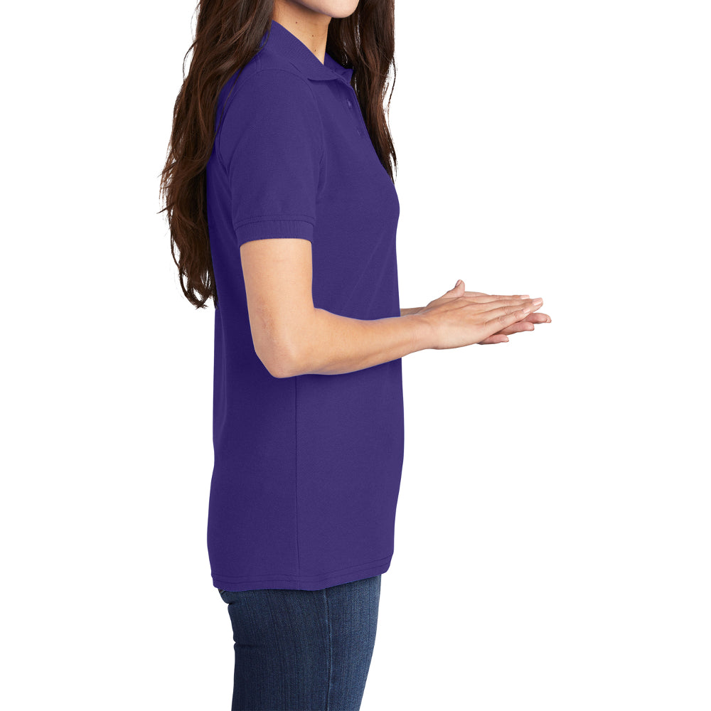 Women's Classic Short Sleeve Core Blend Pique Polo T-shirt