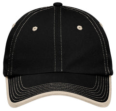 Men's Classic Look Vintage Washed Contrast Stitch Cap