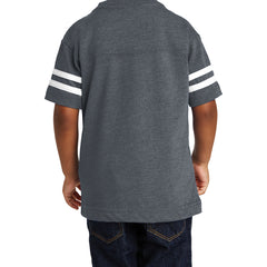 Toddler Football Fine Jersey Tee - Vintage Navy/ Blended White