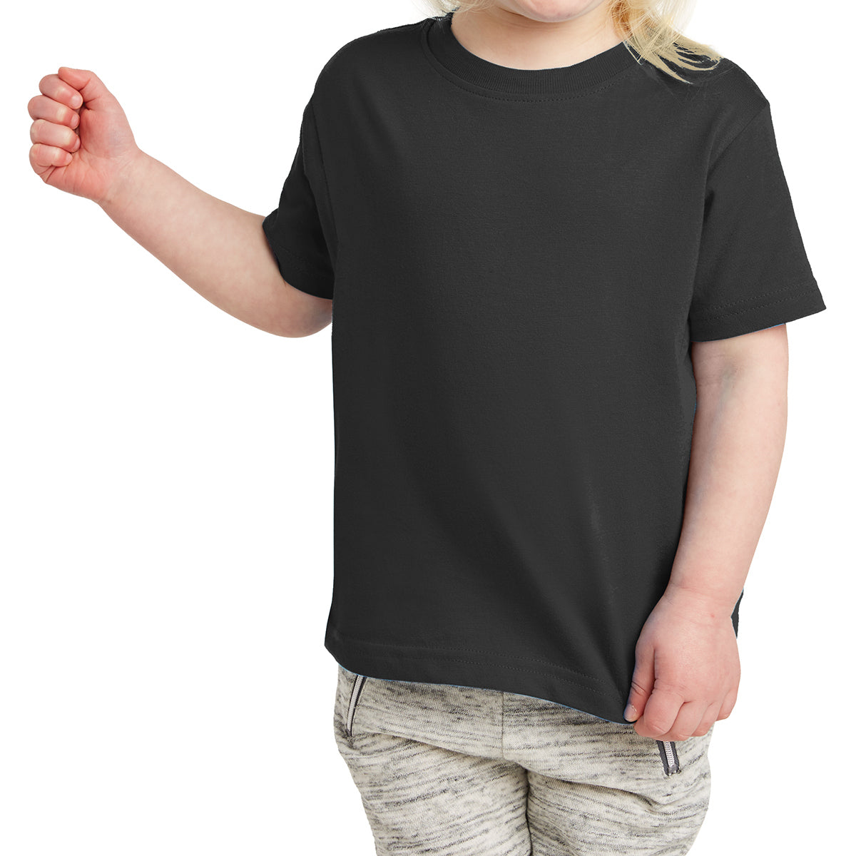 Toddler Fine Jersey Tee - Black