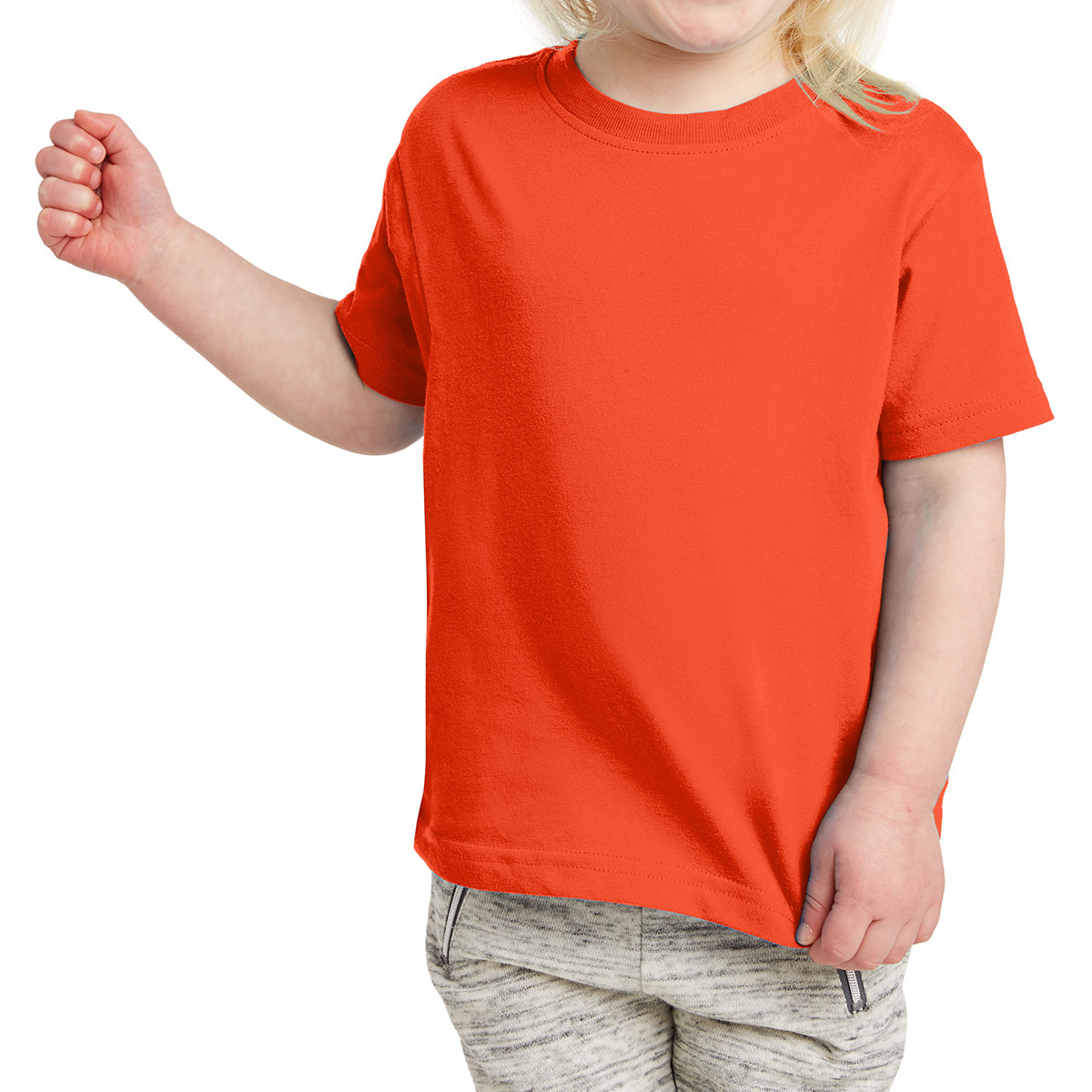 Toddler Fine Jersey Tee - Orange