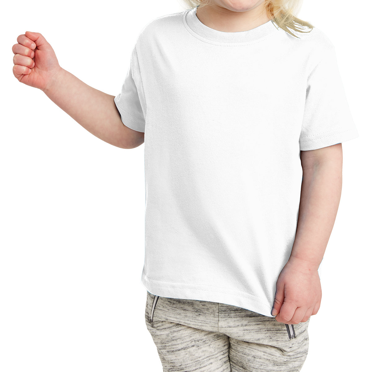 Toddler Fine Jersey Tee - White