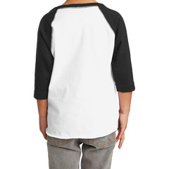 Toddler Baseball Fine Jersey Tee - White/Black