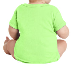 Infant Short Sleeve Baby Rib Bodysuit - Key Lime
