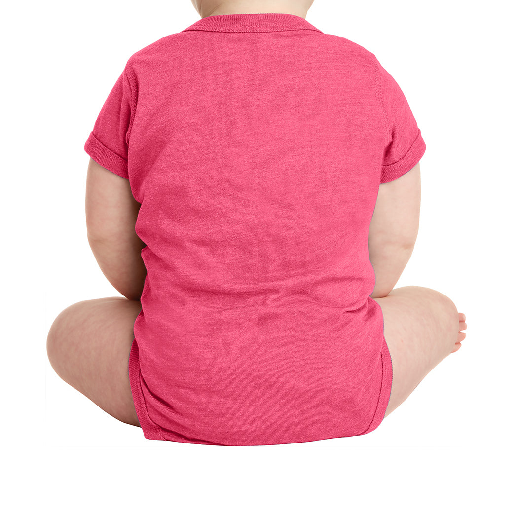 Infant Vintage Fine Jersey Bodysuit - Vintage Hot Pink